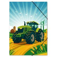 ITENGA Gummizugmappe Zeichenmappe A3 PP Motiv Traktor TU...