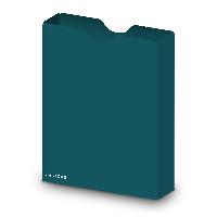 itenga Heftbox DIN A4 Hochformat aus PP Kunststoff PETROL