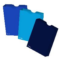 itenga Heftbox DIN A4 Hochformat aus PP Dunkelblau Blau ...