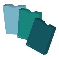 itenga Heftbox DIN A4 Hochformat aus PP petrol t�rkis no...