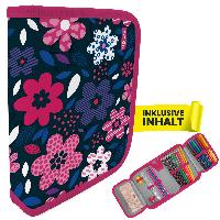 itenga Sch�ler-Etui M�ppchen Blumen 28 teilig (gef�llt) ...