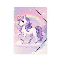ITENGA Gummizugmappe Sammelmappe A4 PP Motiv EINHORN ZAU...