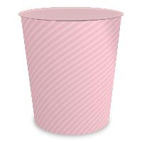 itenga Papierkorb ca. 11 Liter - STRIPE - pastell rosa