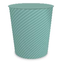 itenga Papierkorb ca. 11 Liter - STRIPE - pastell gr�n