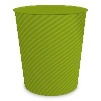 itenga Papierkorb ca. 11 Liter - STRIPE - gr�n