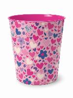 itenga Papierkorb ca. 11 Liter - Motiv HERZEN