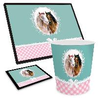 ITENGA Papierkorb Schreibtischunterlage Mauspad Set - ca...