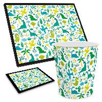 ITENGA Papierkorb Schreibtischunterlage Mauspad Set - ca...