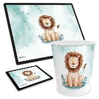 ITENGA Papierkorb Schreibtischunterlage Mauspad Set - ca...
