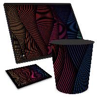 ITENGA Papierkorb Schreibtischunterlage Mauspad Set - ca...