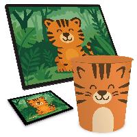 ITENGA Papierkorb Schreibtischunterlage Mauspad Set - ca...