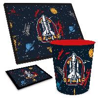 ITENGA Papierkorb Schreibtischunterlage Mauspad Set - ca...
