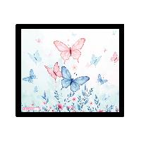 ITENGA Mauspad Schmetterling - ELARA 21 x 18 cm Kunststo...