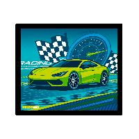 ITENGA Mauspad Rennauto NITRON 21 x 18 cm Kunststoff rut...