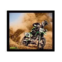 ITENGA Mauspad MOTOCROSS 21 x 18 cm Kunststoff rutschfest