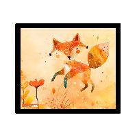 ITENGA Mauspad FUCHS 21 x 18 cm Kunststoff rutschfest