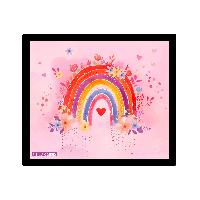 ITENGA Mauspad Regenbogen - RAINBOW DREAMS 21 x 18 cm Ku...
