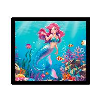 ITENGA Mauspad Meerjungfrau - AQUA DREAMS 21 x 18 cm Kun...