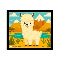 ITENGA Mauspad Kawaii Design - LAMA 21 x 18 cm Kunststof...