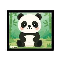 ITENGA Mauspad Kawaii Design - PANDA 21 x 18 cm Kunststo...