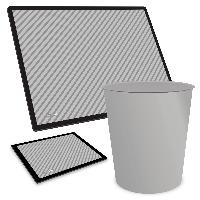 ITENGA Papierkorb Schreibtischunterlage Mauspad Set - ca...