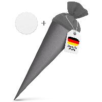 itenga Set Grau Schult�te Rohling 70 cm rund + Namenssch...