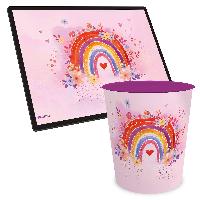 ITENGA Kinder Papierkorb Schreibtischunterlage Set - ca....