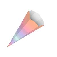 URSUS Schult�te 68cm Regenbogen Motiv 05