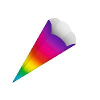 URSUS Schult�te 68cm Regenbogen Motiv 01