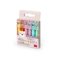 Legami 6er Mini Textmarker Set Teddys Style Pastell Farb...