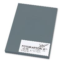 #50xfolia Fotokarton, DIN A4, 300 g/qm, steingrau