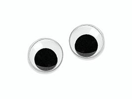 Wackelauge zum Kleben 25mm 10 St�ck mit beweglicher Pupi...