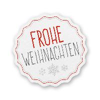 Itenga Sticker 24 x Frohe Weihnachten