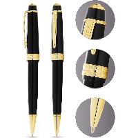 CROSS Kugelschreiber Bailey Light Schwarz-Lack/Gold, aus...