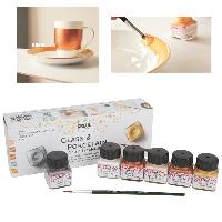 KREUL Glass & Porcelain Classic, Metallicfarben 6er-Set