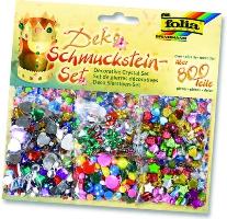 folia Schmucksteine-Set, �ber 800 Teile sortiert