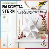 folia Faltbl�tter Bascetta-Stern, 200 x 200 mm, wei�