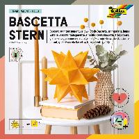 folia Faltbl�tter Bascetta-Stern, 15x15cm gelb Transpare...