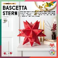 folia Faltbl�tter Bascetta-Stern, 200 x 200 mm, rot