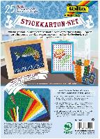 folia Stickkarton-Set, 175 x 245 mm, 300 g/qm, 25-teilig
