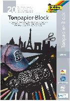 folia Tonpapierblock, DIN A4, 130 g/qm, schwarz