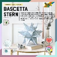 folia Faltbl�tter Bascetta-Stern, eisblau / bedruckt, 15...