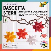folia Faltbl�tter Bascetta-Stern, 75 x 75 mm, transparen...