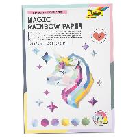 folia Regenbogen-Papier Block MAGIC RAINBOW, 240 x 340 mm