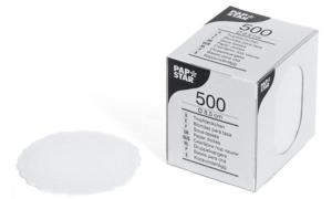 PAPSTAR Tassendeckchen rund, wei�, Durchmesser: 8,5 cm