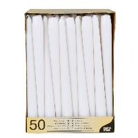 PAPSTAR Leuchterkerzen, 22 mm, wei�, 50er Pack