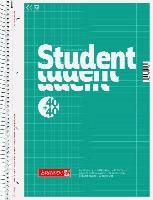 5x Brunnen Collegeblock Student DUO 40+40 A4 kariert und...