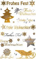 AVERY Zweckform ZDesign Weihnachts-Sticker Schrift + Sym...
