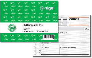 sigel Formularbuch "Quittung", mit MwSt.-Nachweis, A6 quer