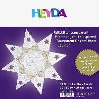 HEYDA Origami Faltbl�tter transparent 